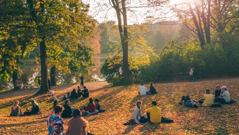 Höst i Ørstedparken i Köpenhamn