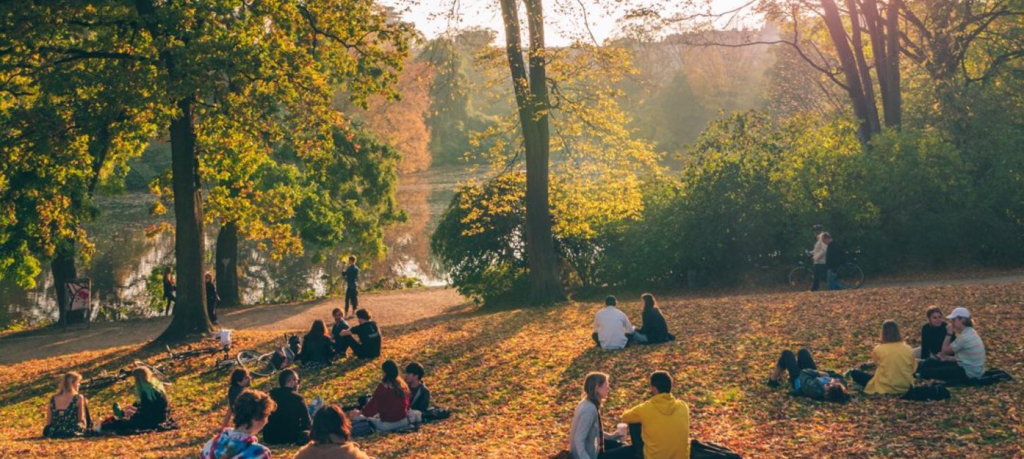 Höst i Ørstedparken i Köpenhamn