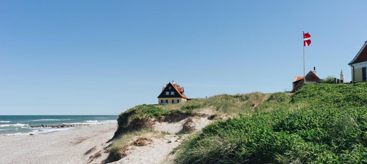 Den fantastiska badorten Skagen i Nordjylland, Danmark