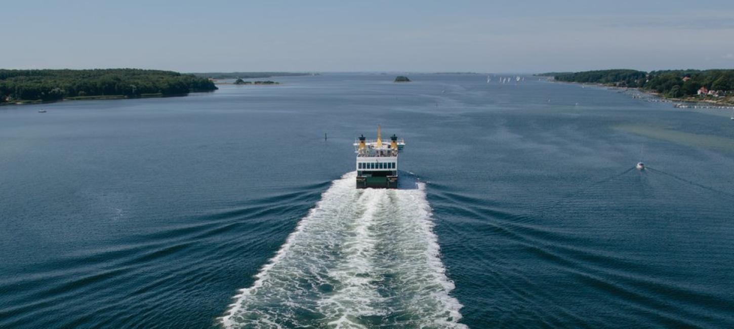 Fähre nach Svenborg auf Fünen an der Dänischen Ostsee