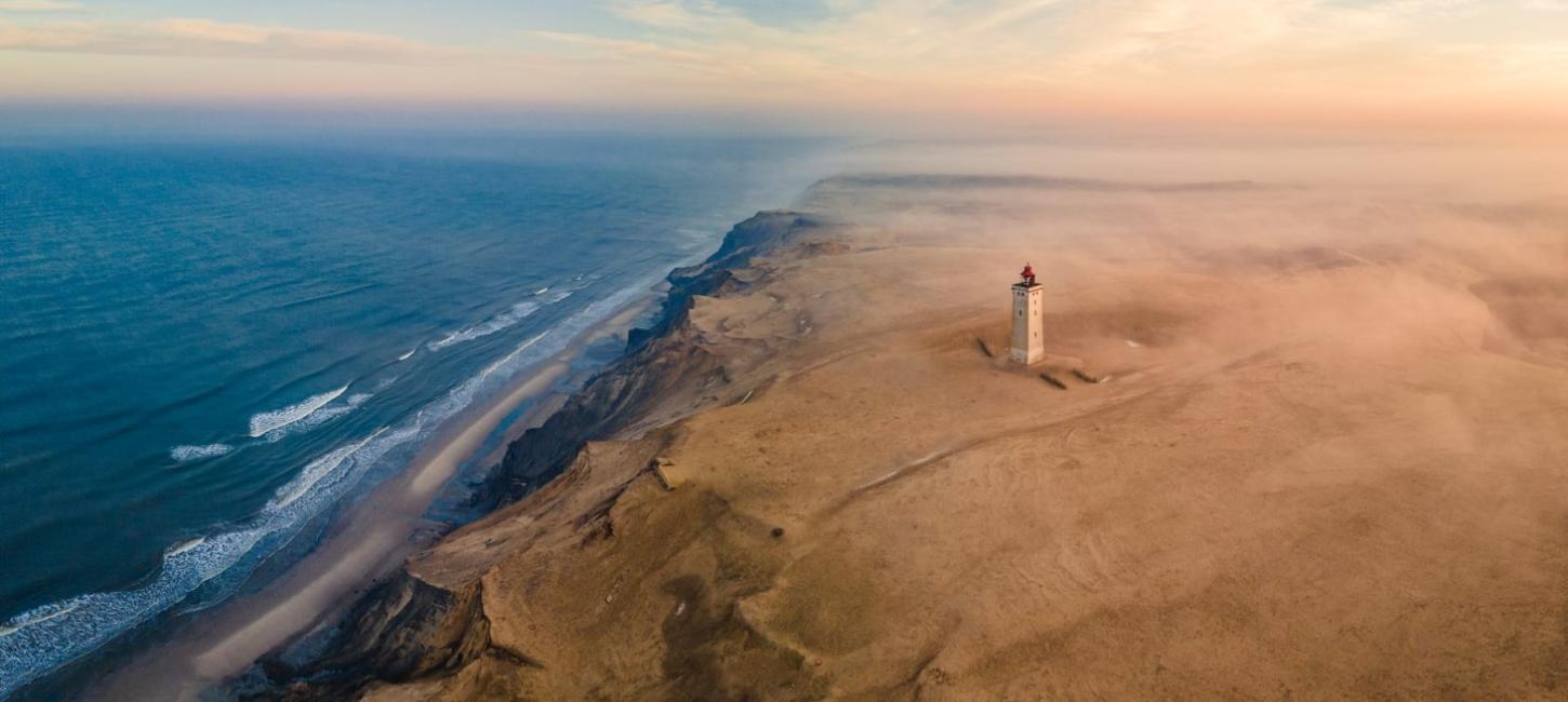 Rubjerg Knude Lighthouse on the cliffs of North Jutland