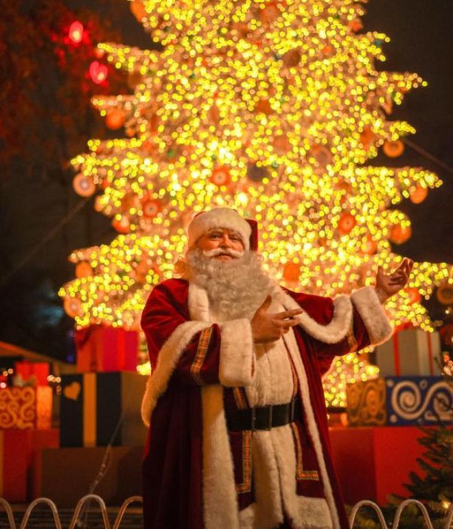 Santa Claus in Tivoli Gardens.