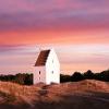 The sand covered church in Skagen, North Jutland, Denmark