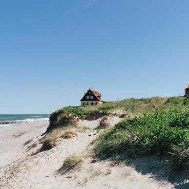 Den fantastiska badorten Skagen i Nordjylland, Danmark